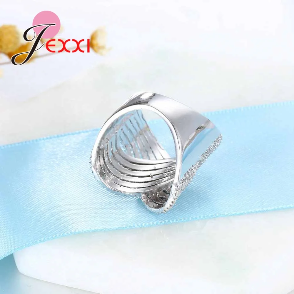 Настоящее 925 пробы Серебряное женское кольцо крест "X" CZ обручальное кольцо цена модные ювелирные изделия на палец
