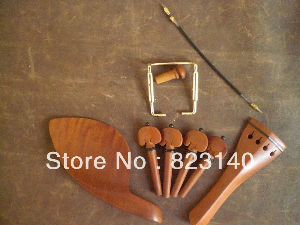 

1 Set JUJUBE B TYPE Violin Fitting 4/4 with 1 PC tail gut and 1 PC GOLD Chin Rest Screw