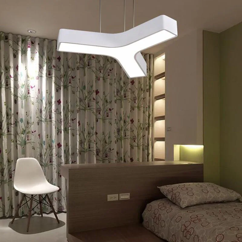 

(WECUS) creative triangular chandelier, LED office lights, den / aisle pendant lamp, diameter 45cm 16W