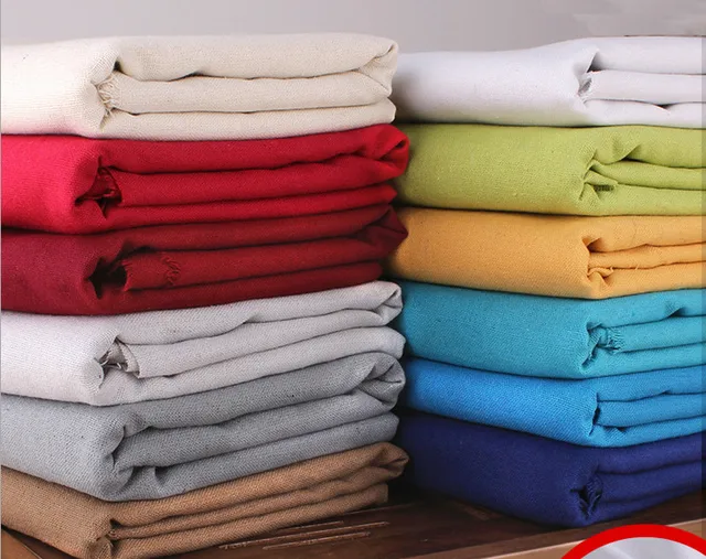 5meters Cotton cloth fabric color summer thin linen cotton blend fabric/ linen cotton fabric