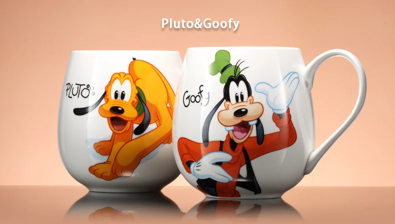 430 мл Дисней Микки семья чашка керамическая мультфильм молоко завтрак чашки милые чашки и кружки кофе кружки