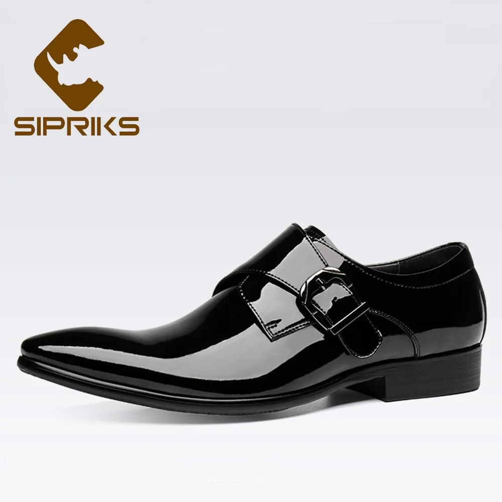 mens formal black patent shoes