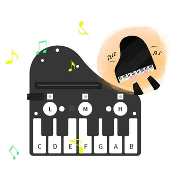 

Piano Shape Expansion Board Music Development Board With RGB Colored Light Buzzer For Microbit