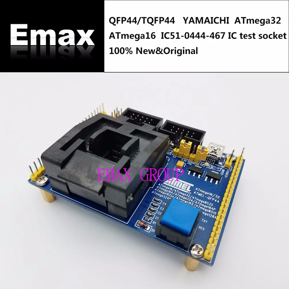 QFP44 TQFP44 ATmega32 ATmega16 тестовая плата для интегральных схем сиденье Тесты гнездо Тесты скамья burn-в гнездо адаптера Программирование сиденье