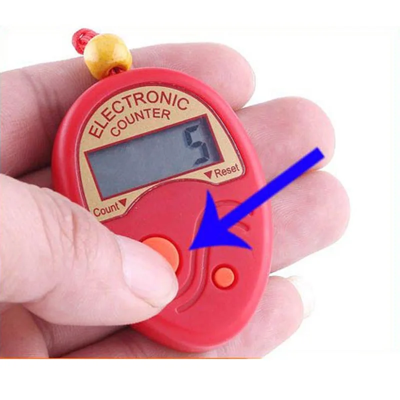 Электронный цифровой Ручной tally counter clicker LCD 5 значный ручной палец Tally Counter Clicker