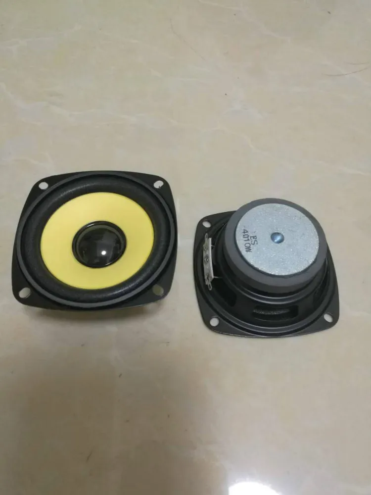 2 шт./упак. 3 дюймов 4 Ом 10 Вт желтый полный спектр динамик небольшой louderspeaker