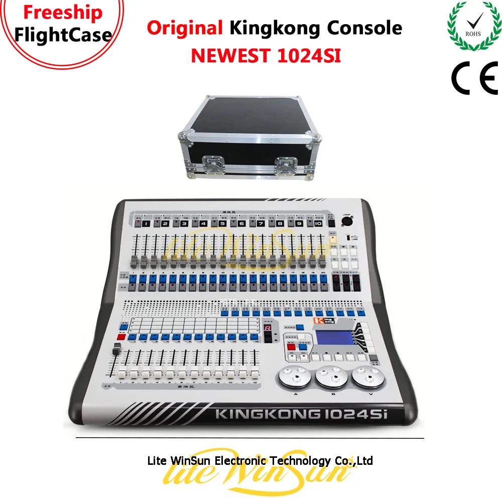 

Litewinsune DMX Console Kingkong 1024SI Flight Case Newest RDM ID Address Art-Net output 1024Channels DMX Stage Controller