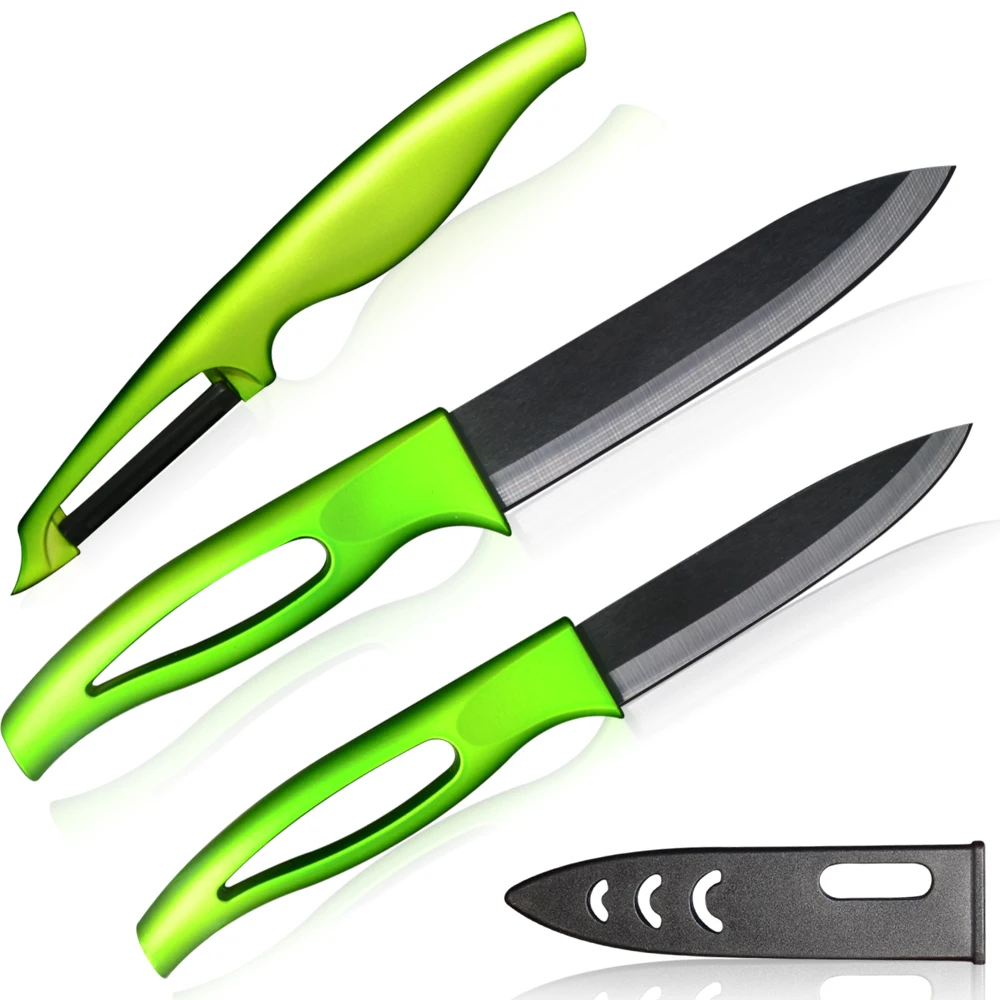Sharp ceramic knives 5 inch slicing 4 inch utility ceramic knives set