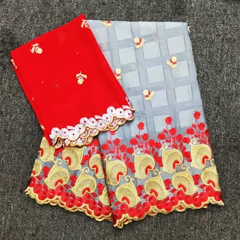 

Latest Swiss Voile Lace Stones African cotton Lace Fabric High end French Tulle Embroidered 2019 Nigerian Guipure Lace Fabrics
