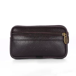 cow genuine leather double zipper men waist belt bag slim Large Capacity phone coin purse cigarette High Quality chest pack 2019 cow genuine leather double zipper men waist belt bag slim Large Capacity phone coin purse cigarette High Quality chest pack 2019