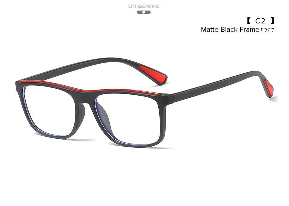 UNIEOWFA, Квадратные ретро очки для мужчин, оправа, оптическая, прозрачная, по рецепту, очки в оправе при близорукости, прозрачная оправа для очков, бренд
