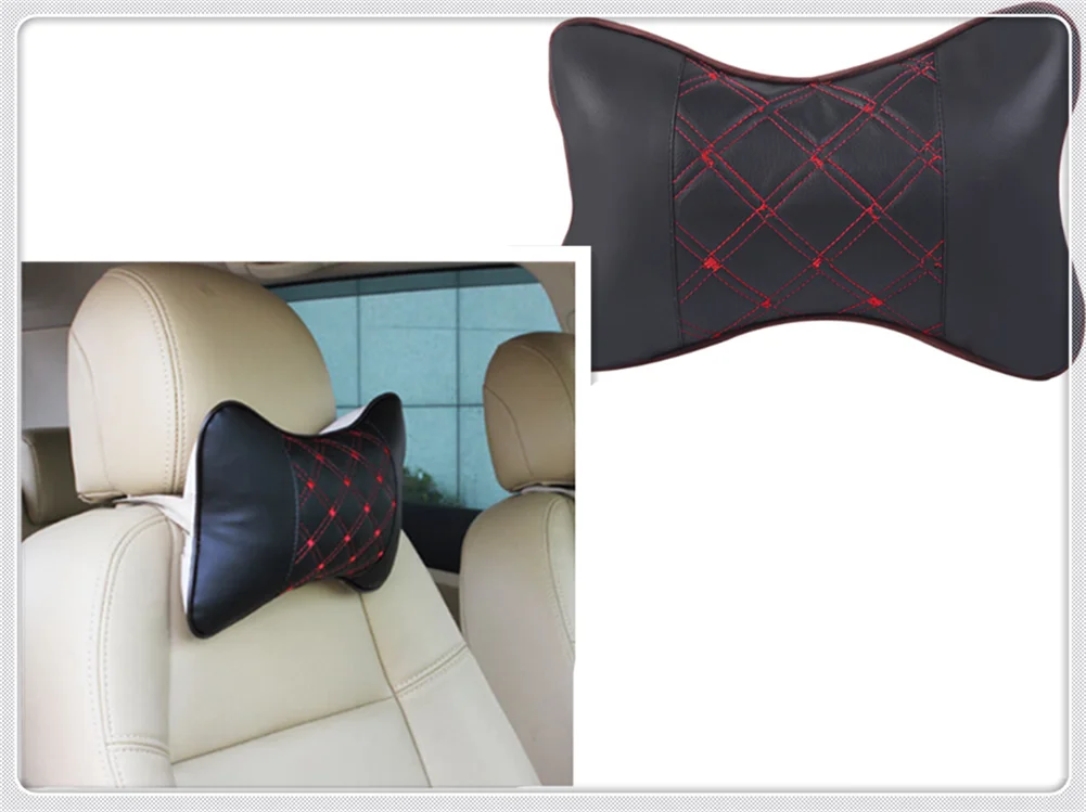 Автомобильная форма подголовник сиденья шеи Кожа универсальная «дышащая» подушка для ford Shelby SYNus King GTX1 freстайл Фэрлейн экватор BA