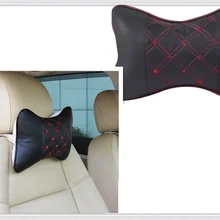 Автомобильная форма подголовник сиденья шеи Кожа универсальная «дышащая» подушка для ford Shelby SYNus King GTX1 freстайл Фэрлейн экватор BA