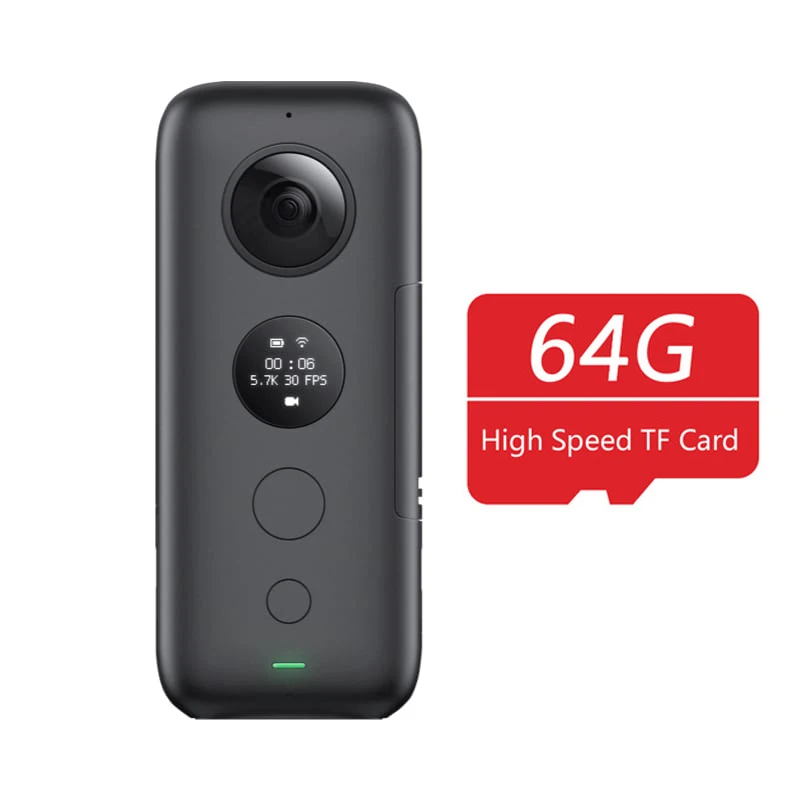 Insta360 ONE X Экшн-камера VR 360 панорамная камера для iPhone и Android 5,7 K видео 18MP фото невидимая селфи-палка - Цветной: Bundle 1