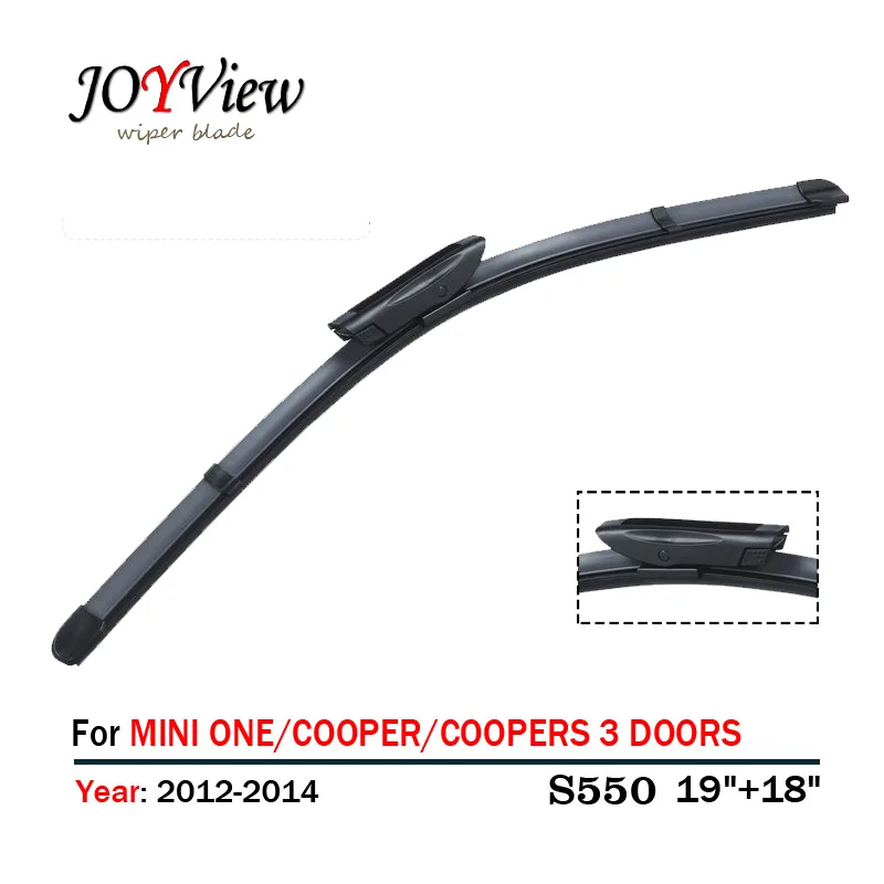 S550 Wipers 19"+18"Fit For MINI ONE/COOPER/COOPERS 3 DOORS(2012 2014