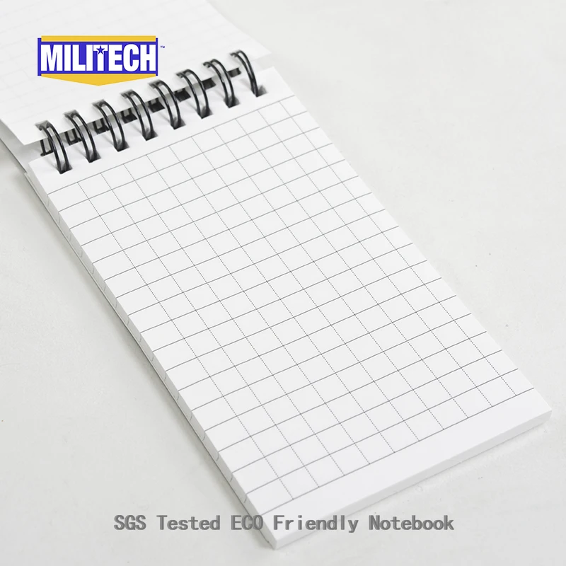 Militech 친환경 분해 가능한 스톤 파우더, SGS 및 PIDC 테스트, 전술 전천후 노트북, 방수 제작, 3 인치 x 5 인치