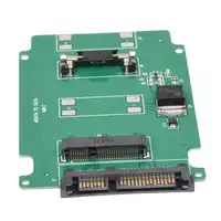 סמ sata מיני Msata PCI-E 50mm SSD כדי 2.5 inch SATA 7 + 15pin מתאם ממיר כרטיס 5 ס"מ (5)