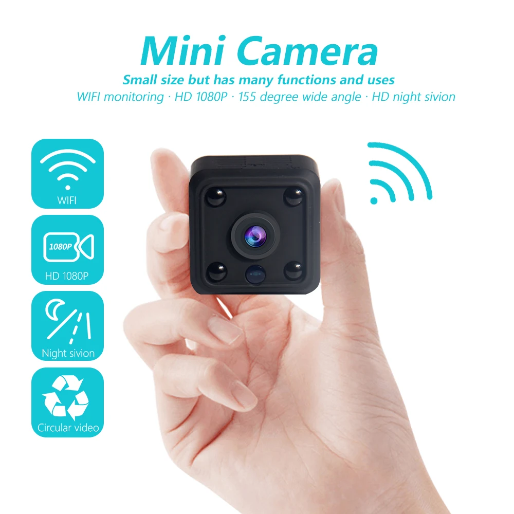 Оригинальная мини камера INQMEGA Wi Fi 720P CMOS датчик ночное видение видеокамера микро