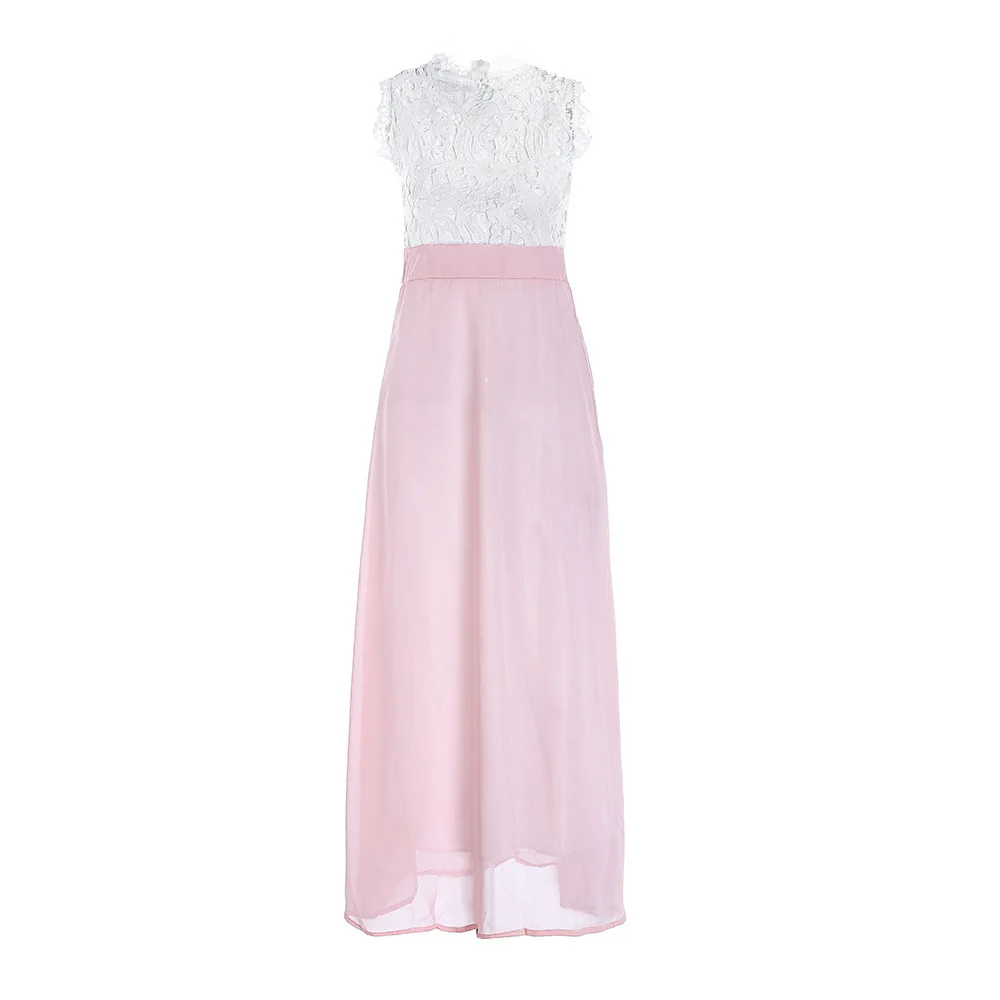 Иллюзионное кружевное платье трапециевидной формы для выпускного вечера, вечернее платье с вырезом и круглым вырезом, контрастные цвета, Белые и розовые платья для выпускного вечера, Vestido De Fiesta
