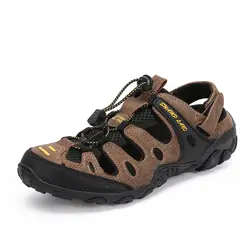 Летняя обувь мужские Нескользящие уличные сандалии пляжные тапочки мужские дышащие сетчатые спортивные туфли походные кроссовки Tenis Masculino