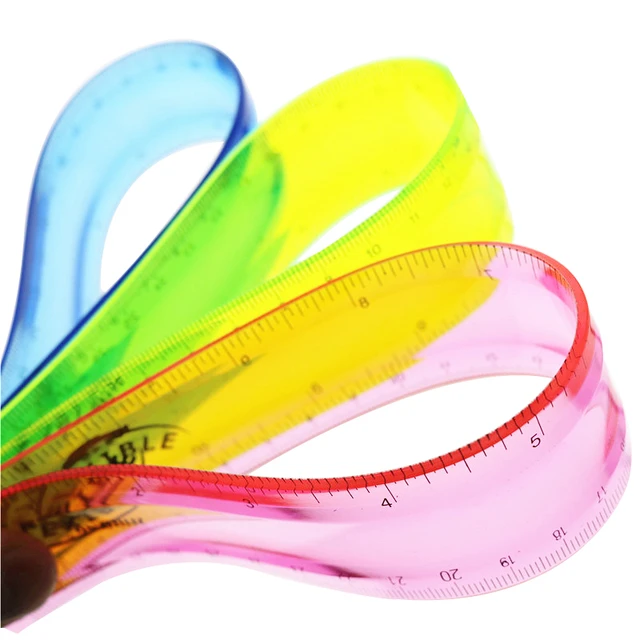 Soft Ruler Student Flexible Ruler Tape Measure Straight Ruler