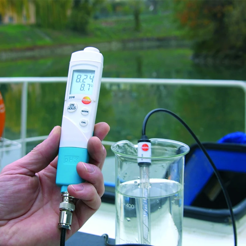 

Testo 206 pH3 pH pH meter (with BNC interface)