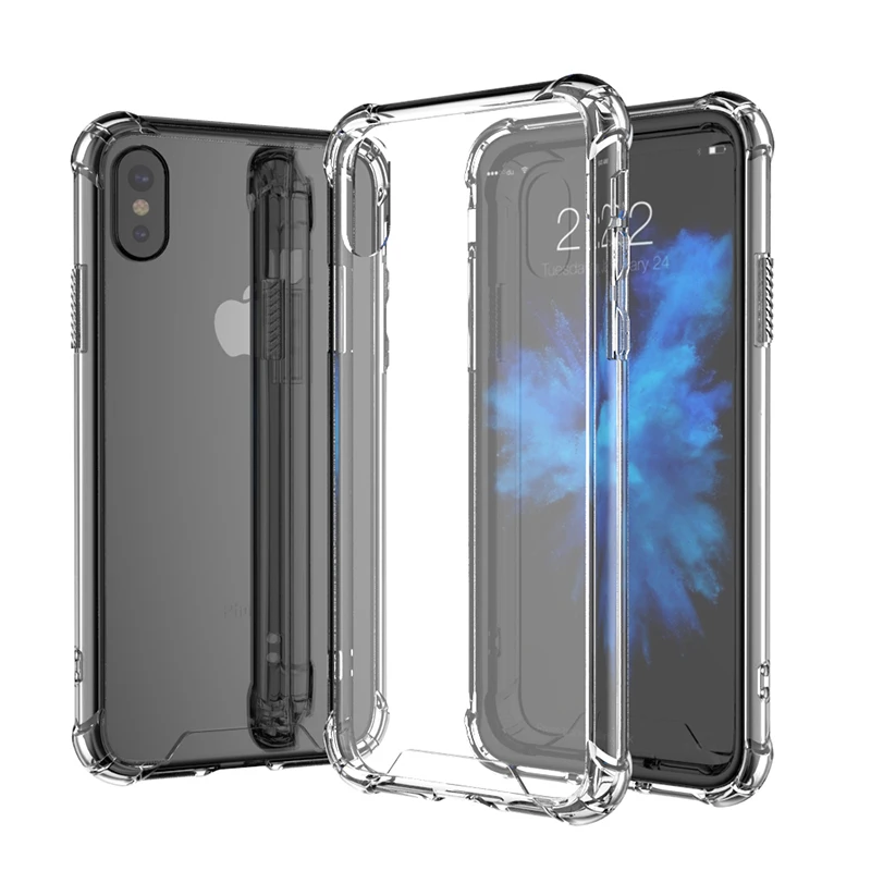 Air Cushion Ultra Slim Crystal Clear Soft TPU Case For