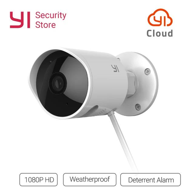 YI Outdoor Security Camera Cloud Cam Wireless IP 40p Resolution Simple Exterior Cameras Home Security Minimalist Collection YI Outdoor Security Camera Cloud Cam Wireless IP 40p Resolution Simple Exterior Cameras Home Security Minimalist Collection