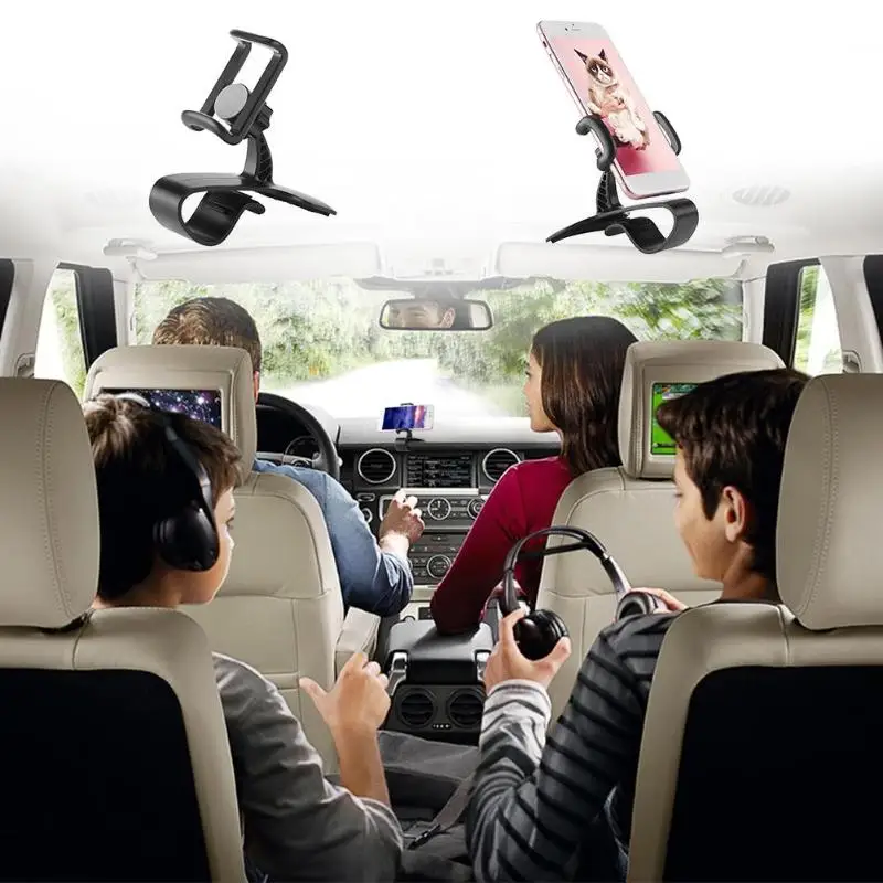 Универсальный автомобильный держатель для телефона, крепление на голову, зажим для мобильного смартфона, Gps, подставка, кронштейн для Iphone 6, 6 S, 7, 8 Plus