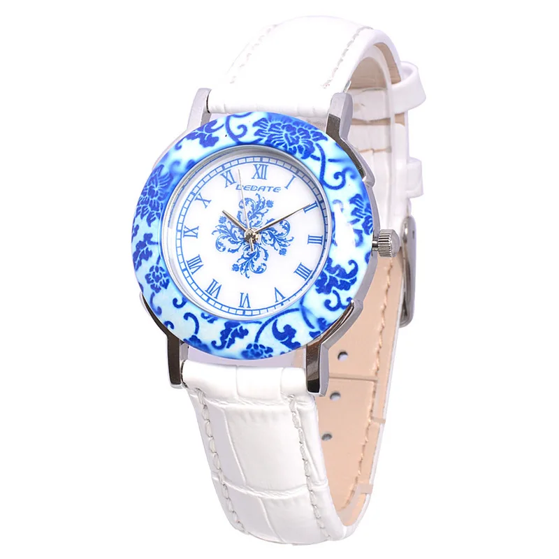 

2019 Real Quartz Watches Manufacturer Direct Sales Art Wind-proof Ceramics Leather Watchband Female Performance Goods One By