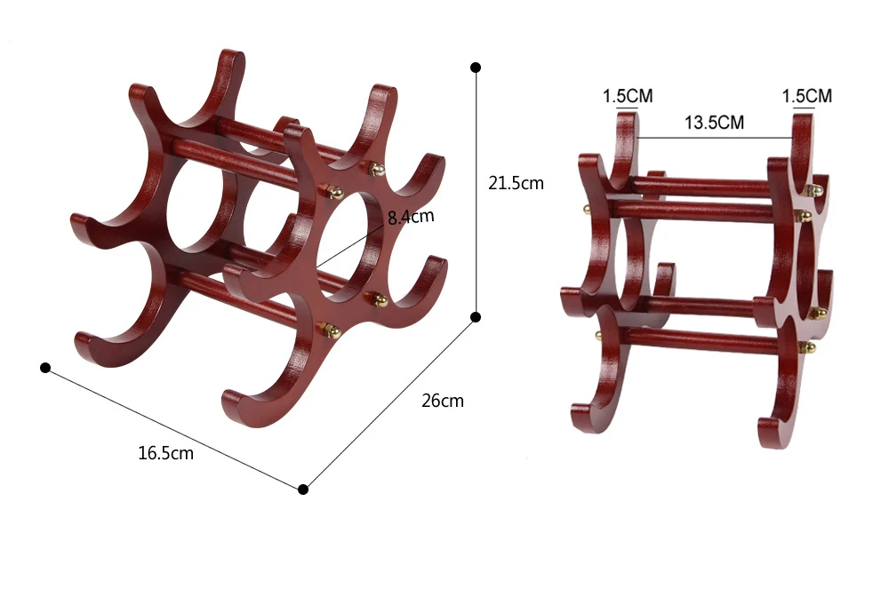 Креативный деревянный Стильный винный стеллаж 8 шт. винные держатели винные бутылки дисплей стенд Органайзер барные стеллажи для хранения