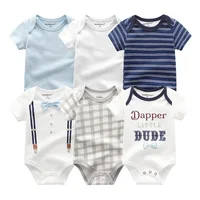 Baby Girl Jumpsuit 6Pcs/Lot Body Suit 2023 Spring Summer Toddler Boys Romper Cartoon Newborn Outfits Infant Clothes Set Cotton 6