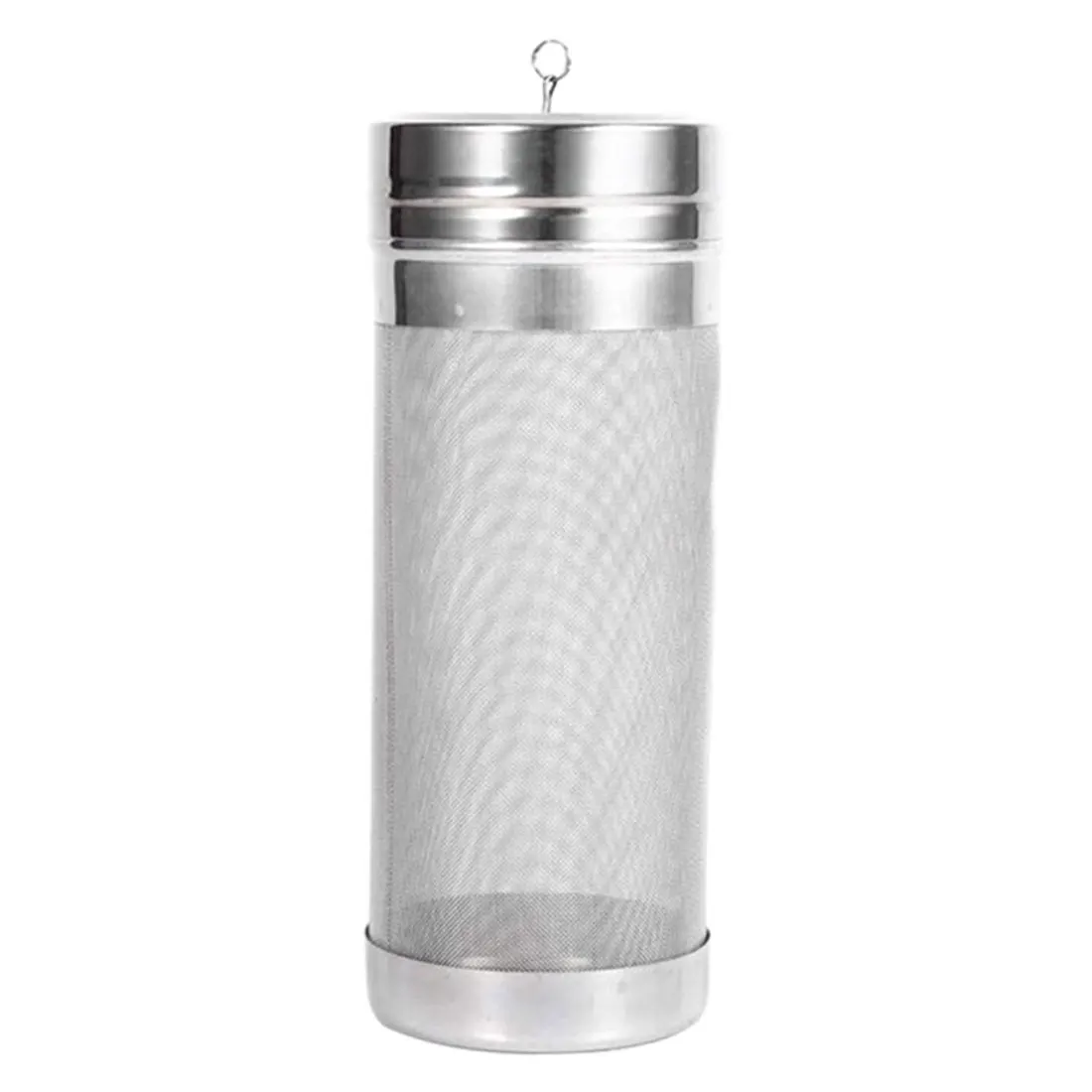 300 микрон серебро Нержавеющая сталь хоп паук сетка пивной фильтр для домашнего варения кофе прыжки 7x18 см 7x29 см - Цвет: 7x18cm