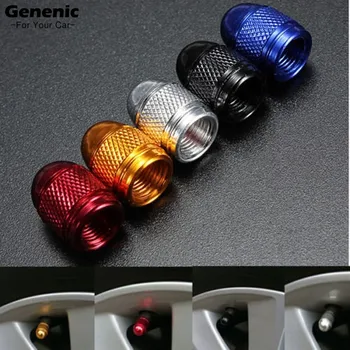 

4Pcs New Aluminum Car Truck Pickup Air Port Cover Tire Valve Wheel Stem Cap