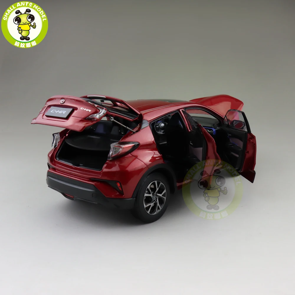 1/18 Тойота CHR C-HR литье под давлением модель автомобиля SUV игрушки Дети подарок для мальчика Девочки красный цвет