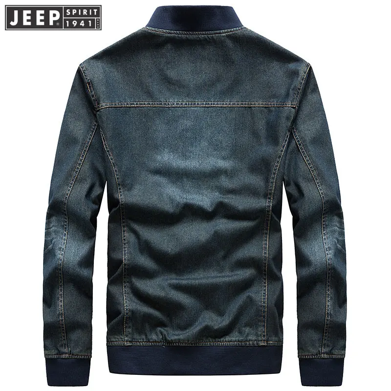 JEEP 2019 Весенняя джинсовая куртка пальто M ~ 3XL мужская одежда гранатометчика