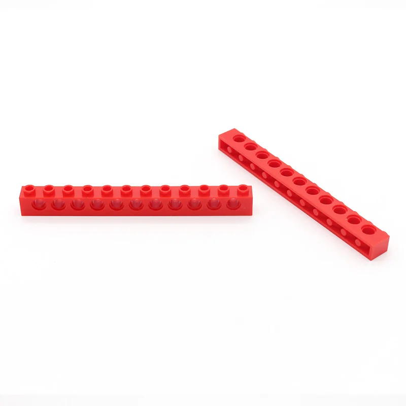 Missing Lego Brick 3895 Red x 4 Technic Brick 1 x 12 with Holes