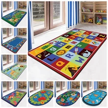Милый ковер с рисунком, детские коврики для занятий альпинизмом, нескользящий напольный коврик, Детская гостиная, детская спальня, игровой коврик