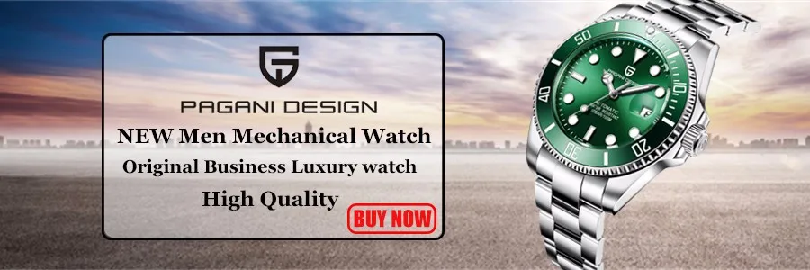 PAGANI Дизайн Роскошный бренд автоматические механические часы из нержавеющей стали Мужские механические часы D 'водонепроницаемый