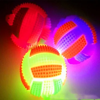 

Light-Up Volleyball Sound LED Flashing Bumpy Kids Toy Party Gift Glow Props wedding birthday home decor
