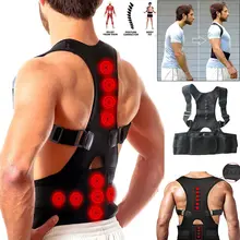 Posture Corrector Support Magnetic Back Shoulder Brace Belt for Unisex Adults Students WS99