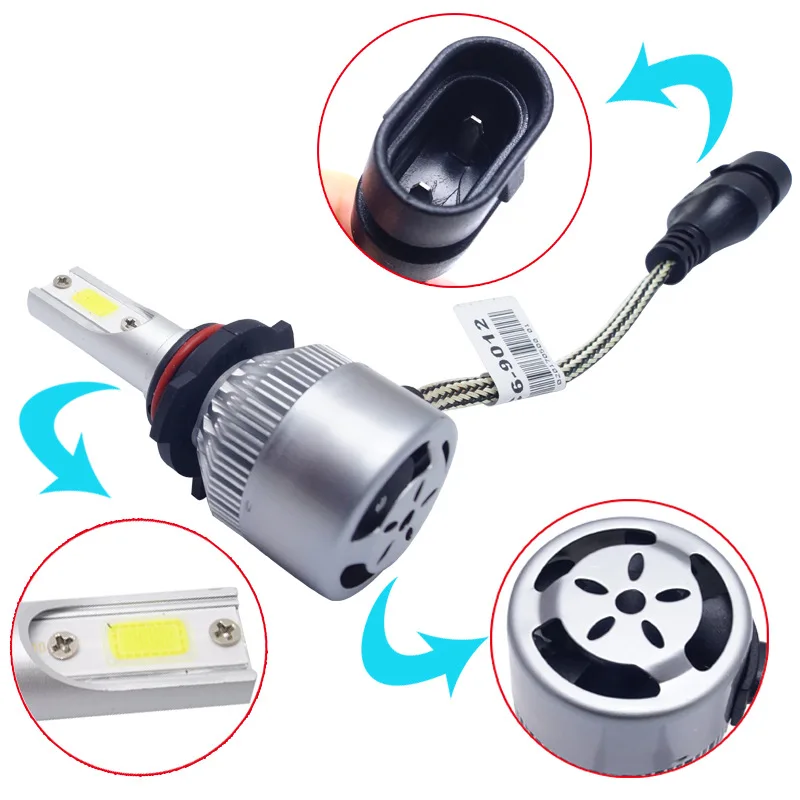 Fuxuan C6 12V 7600LM 6000k Car Lights Bulbs LED H4 H7 9003 HB2 H11 LED H1 H3 H8 H9 880 9005 9006 H13 9004 9007 Auto Headlight Fuxuan C6 12V 7600LM 6000k Car Lights Bulbs LED H4 H7 9003 HB2 H11 LED H1 H3 H8 H9 880 9005 9006 H13 9004 9007 Auto Headlight