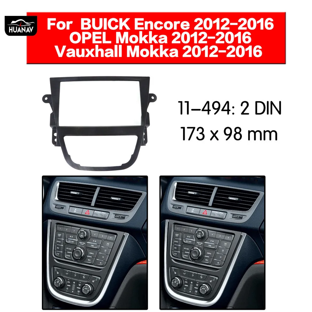 HUANAV автомобильный Радио фасции автомобиля CD DVD For2012 2016 OPEL MOKKA 2DIN стерео тире