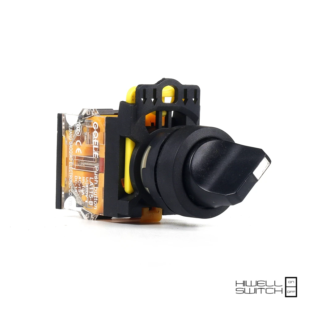 

5 PCS Push button switch Selector switch Short handle 2-Position Latching OR Momentary Waterproof IP40 LA115-B1-11X