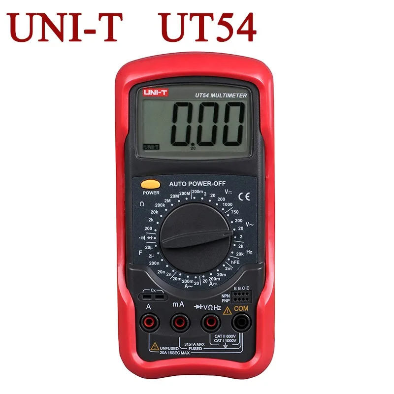 

UNI-T UT54 Digital Multimeter Capacitance Frequency Resistance Measurement Full ranges Overload Protection