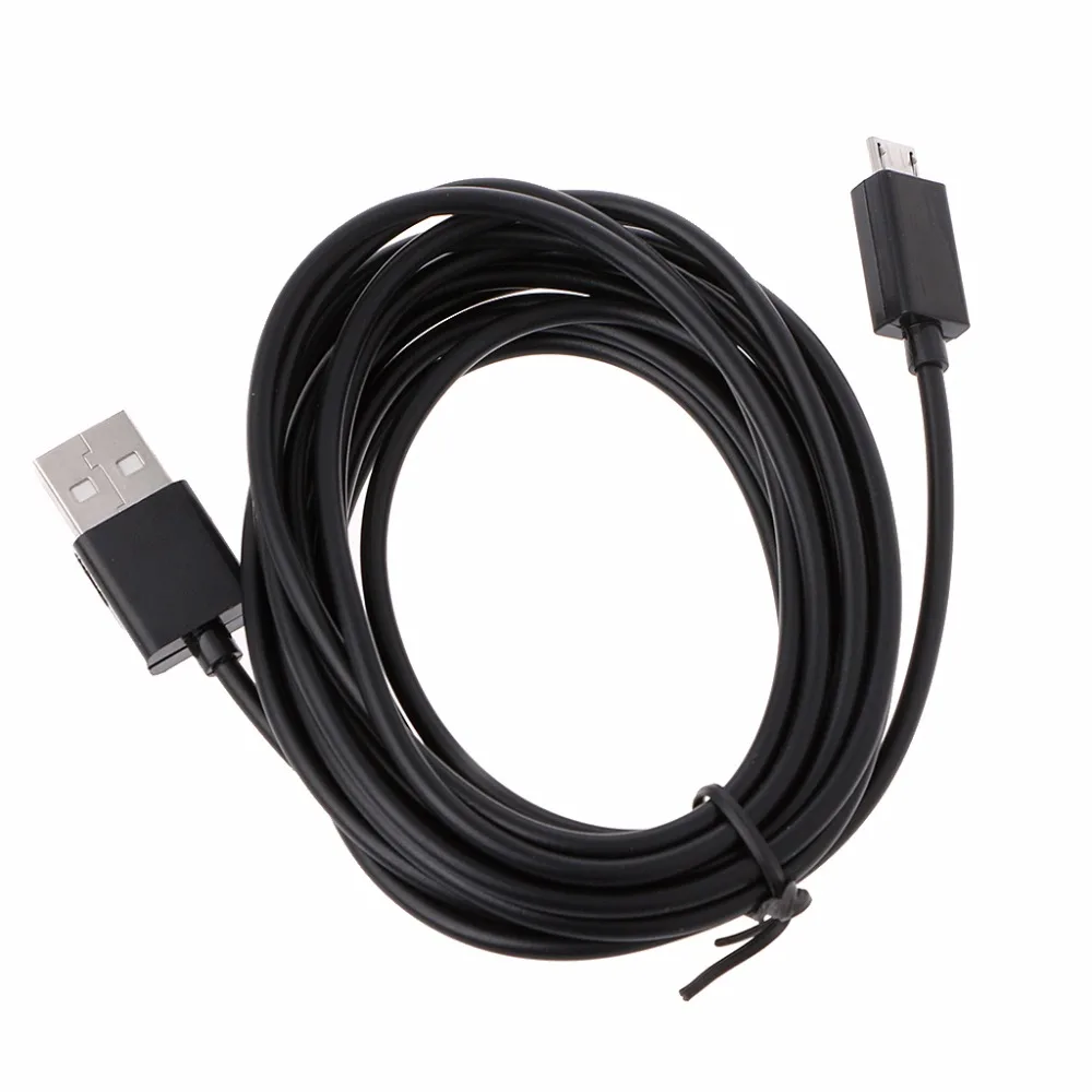 1 шт. длинный зарядный кабель Micro USB 3 метра для контроллеров PS4 Xbox One черный/белый|usb