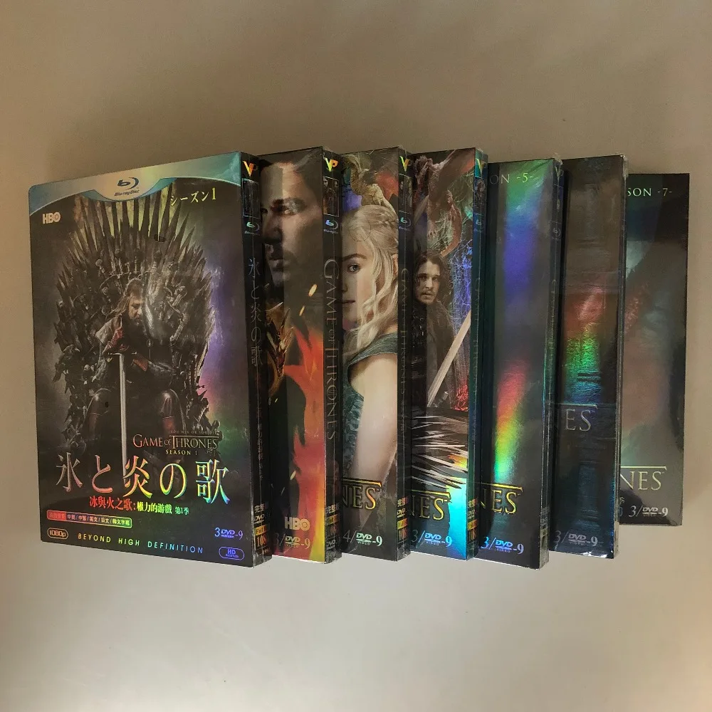 

Game of Thrones Season 1 2 3 4 5 6 7 Movies DVD Disc Box Set China Version Language Chinese