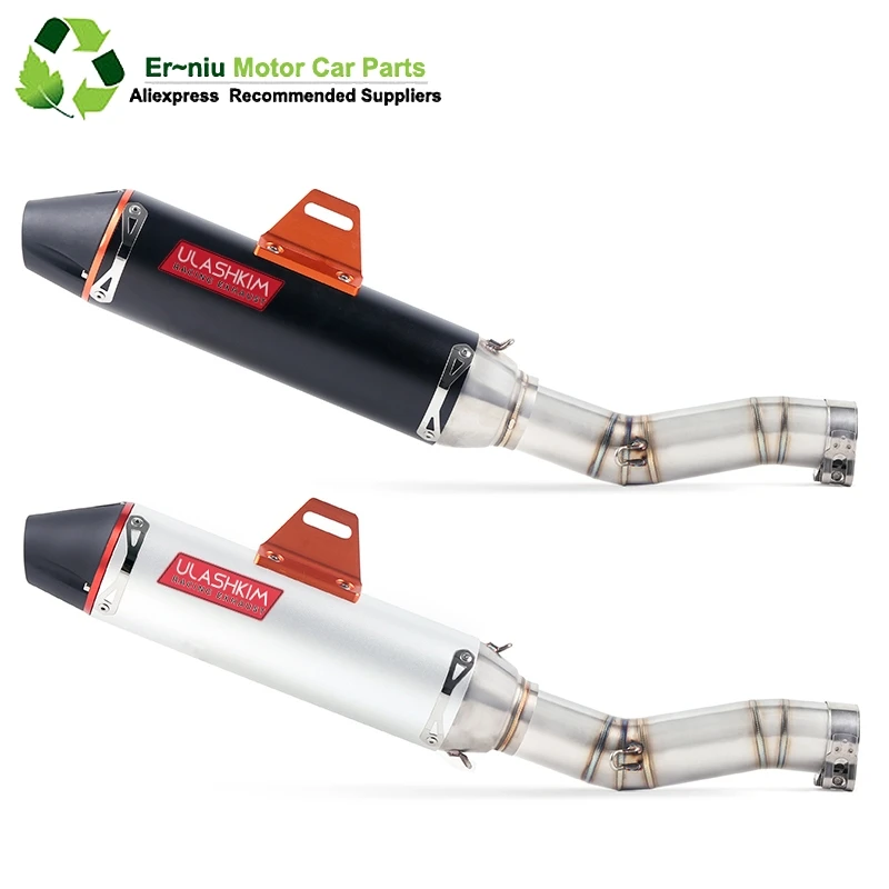 

K7 GSXR 600 750 GSXR700 GSXR750 Motorcycle Exhaust Muffler Middle Link Pipe Full System Slip On For Suzuki GSX R600 R700 R750 K7