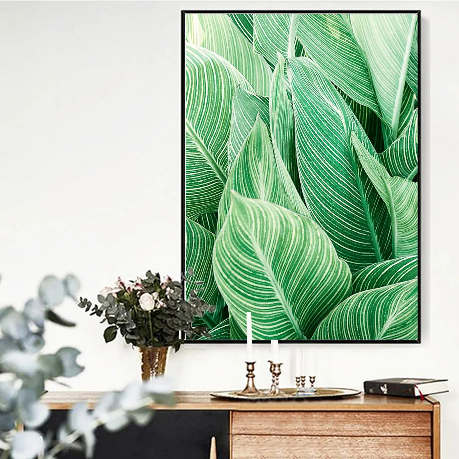 Red-Green-Big-Leaves-Wall-Art-Canvas-Painting-Minimalist-Nordic-Posters-And-Prints-Fashion-Wall-Pictures (1)