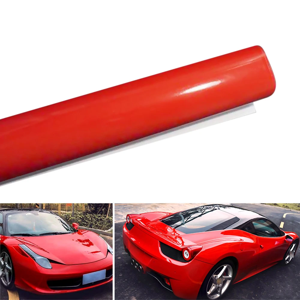 

Stretchable Glossy Vinyl Film Protective Car Vinyl Wrap Stickers with Air Release Car Styling Accessories